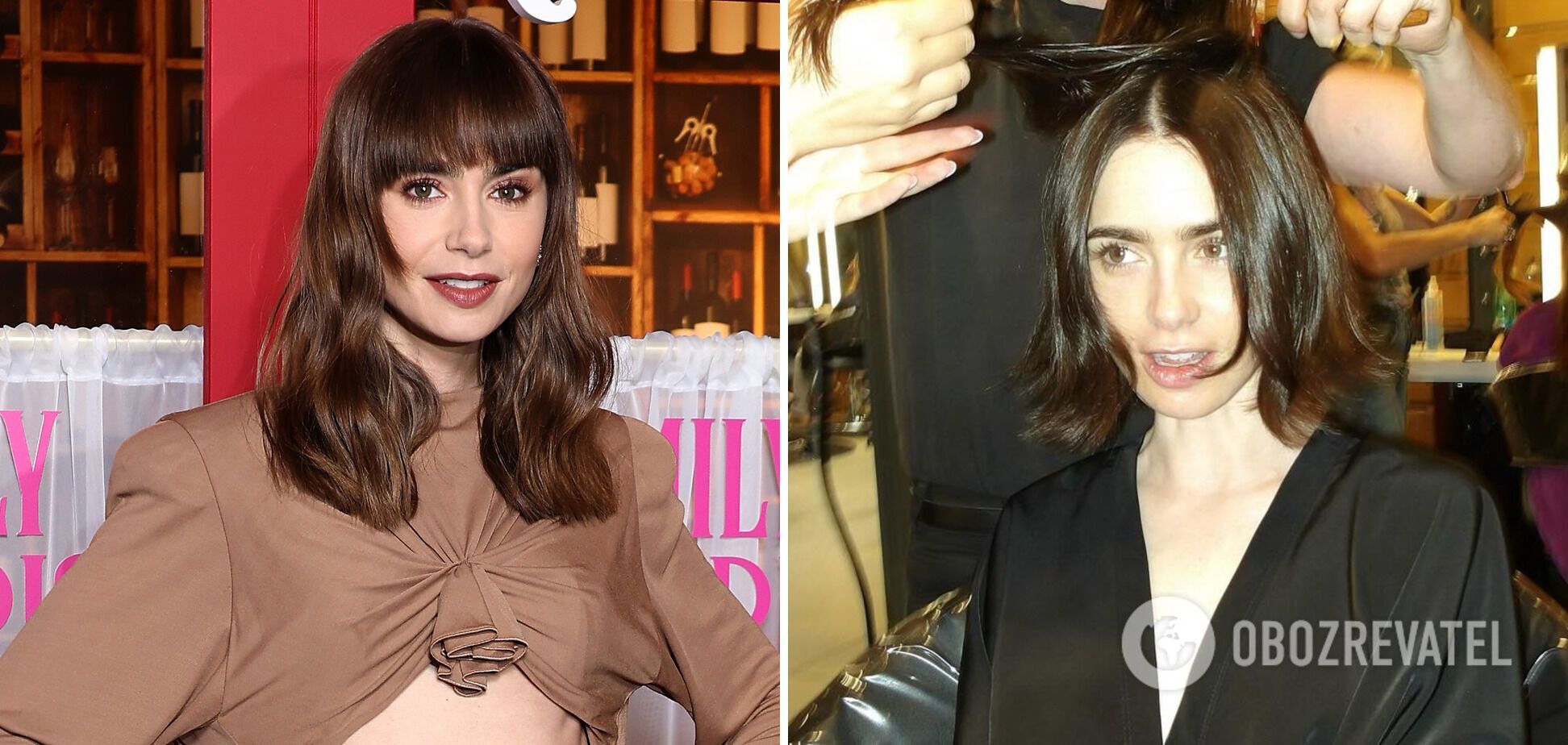 Emily in Paris star Lily Collins swapped her long locks for an elegant bob. Photos before and after