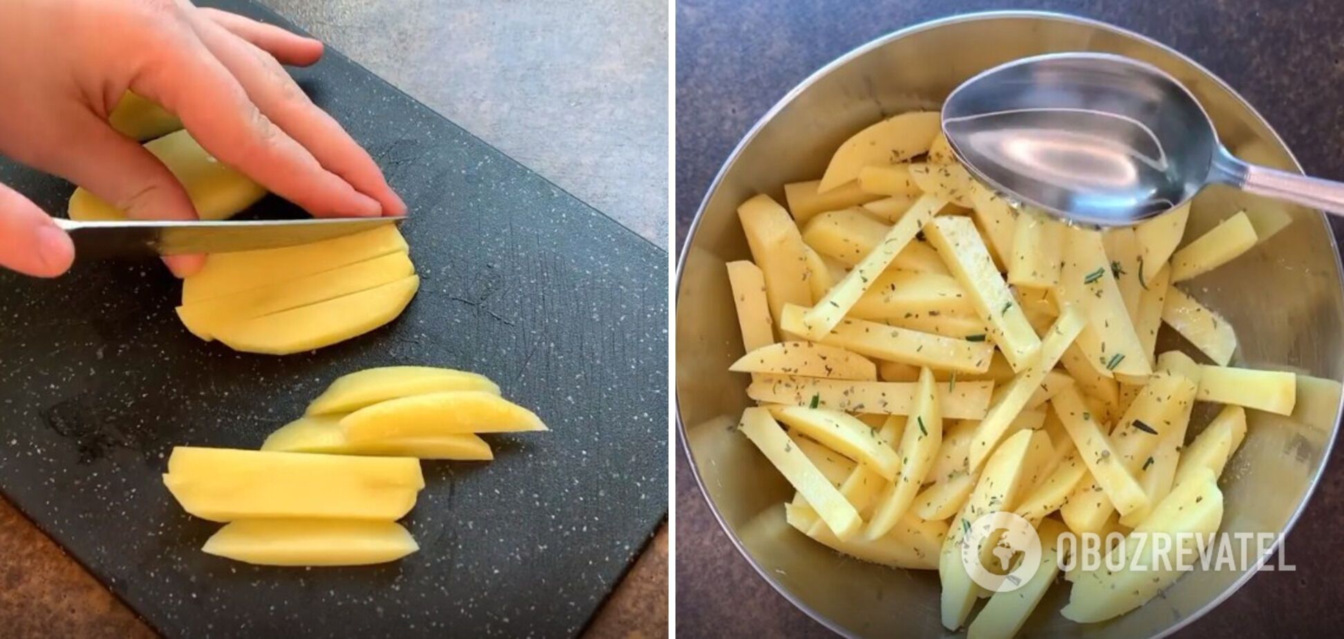 Cooking French fries