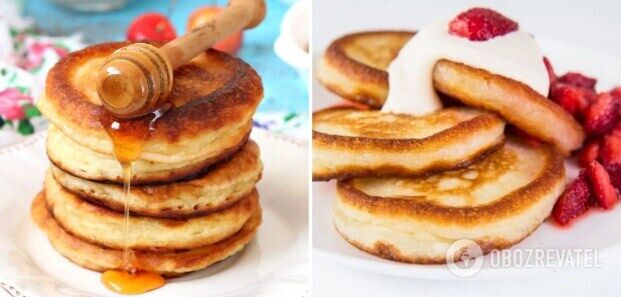 Pancakes with kefir