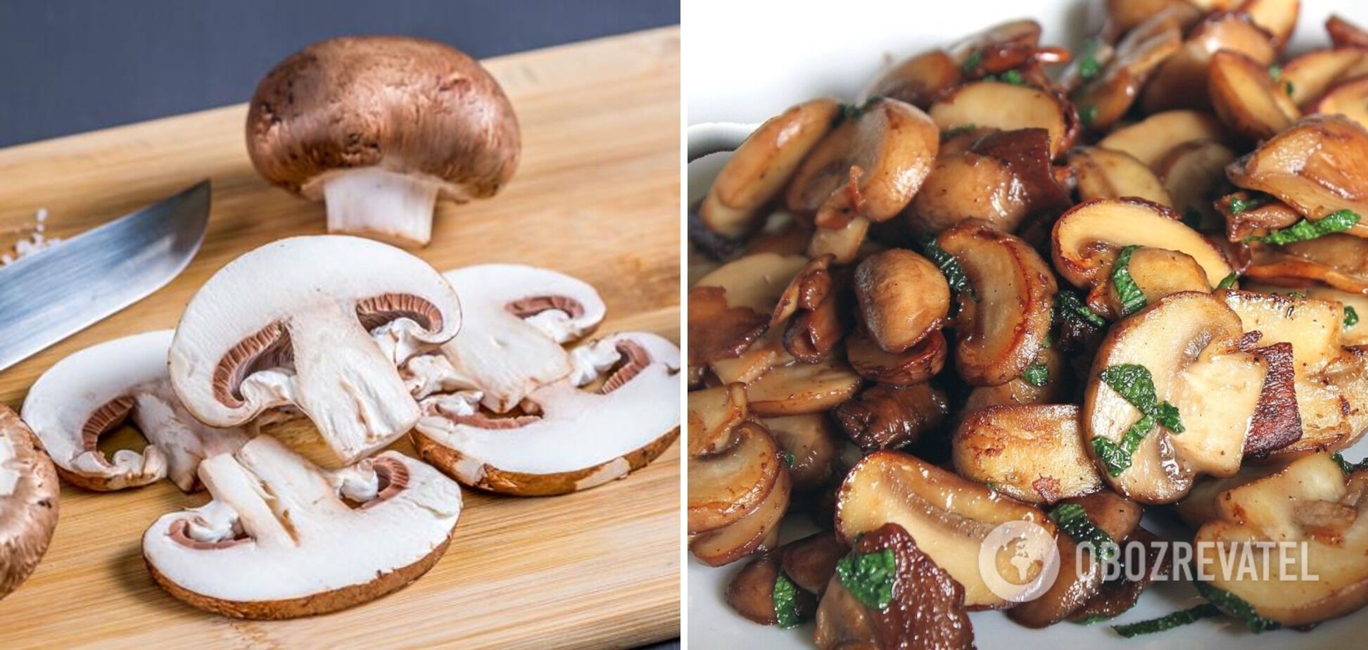Mushrooms for the dish
