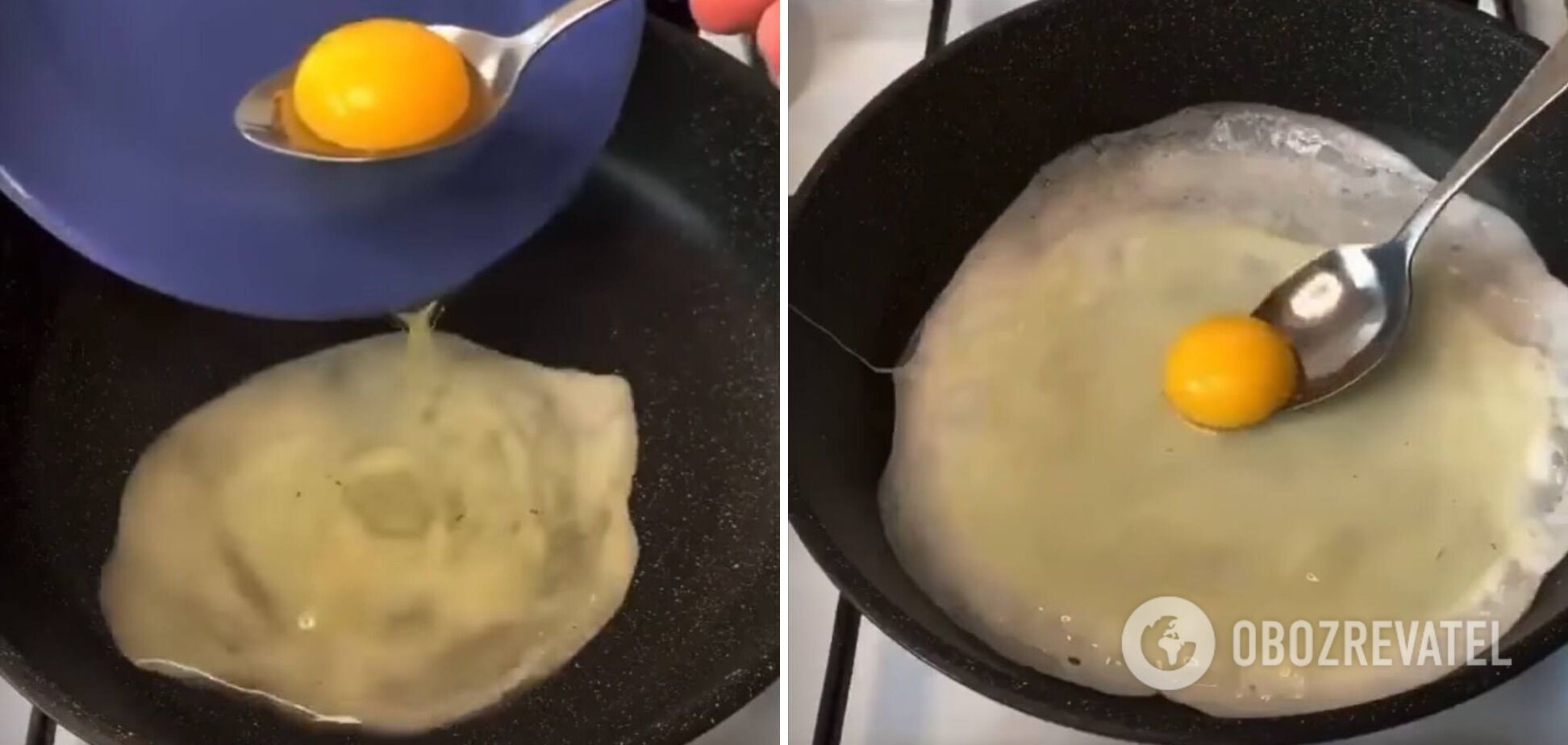 Cooking a poached egg