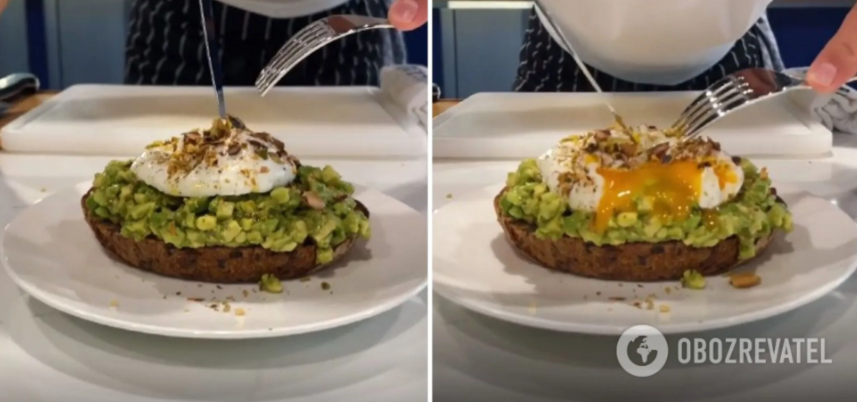 Poached eggs go well with avocado toast