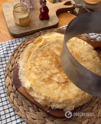 Ice cream flavored pancake cake: a dessert that doesn't need to be baked