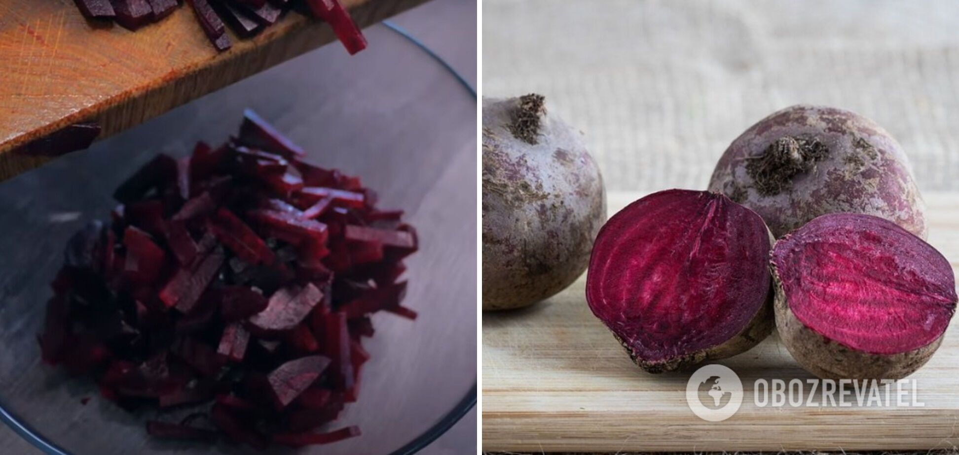 Quick salad with beets