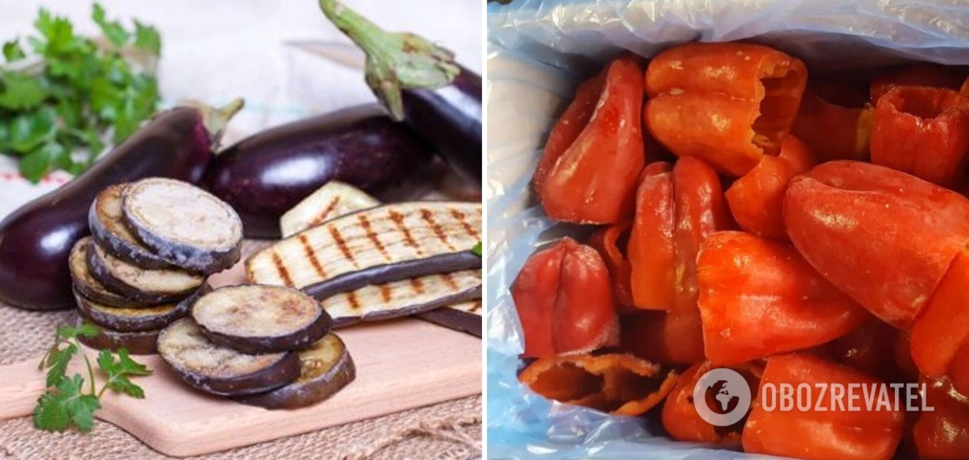 How to freeze peppers and eggplants properly