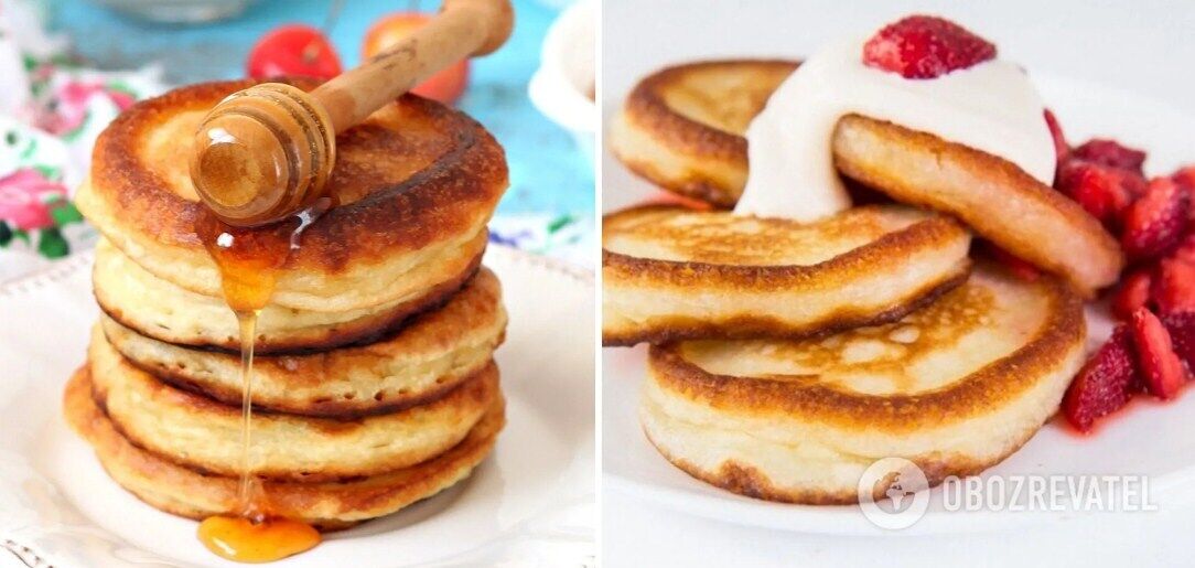 Kefir pancakes without flour