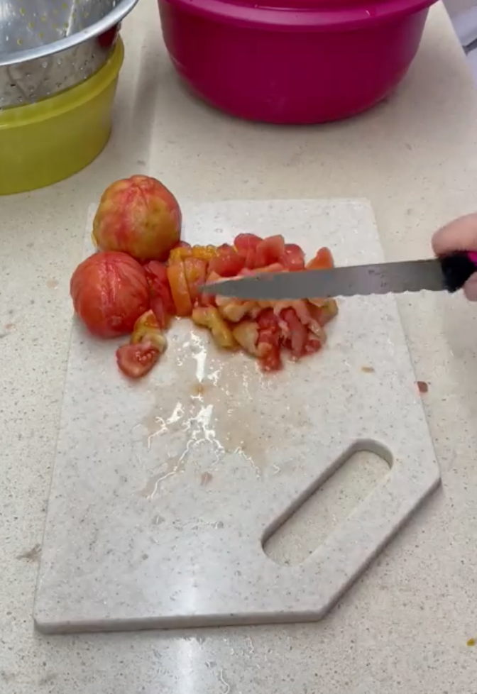 Tomatoes for the dish