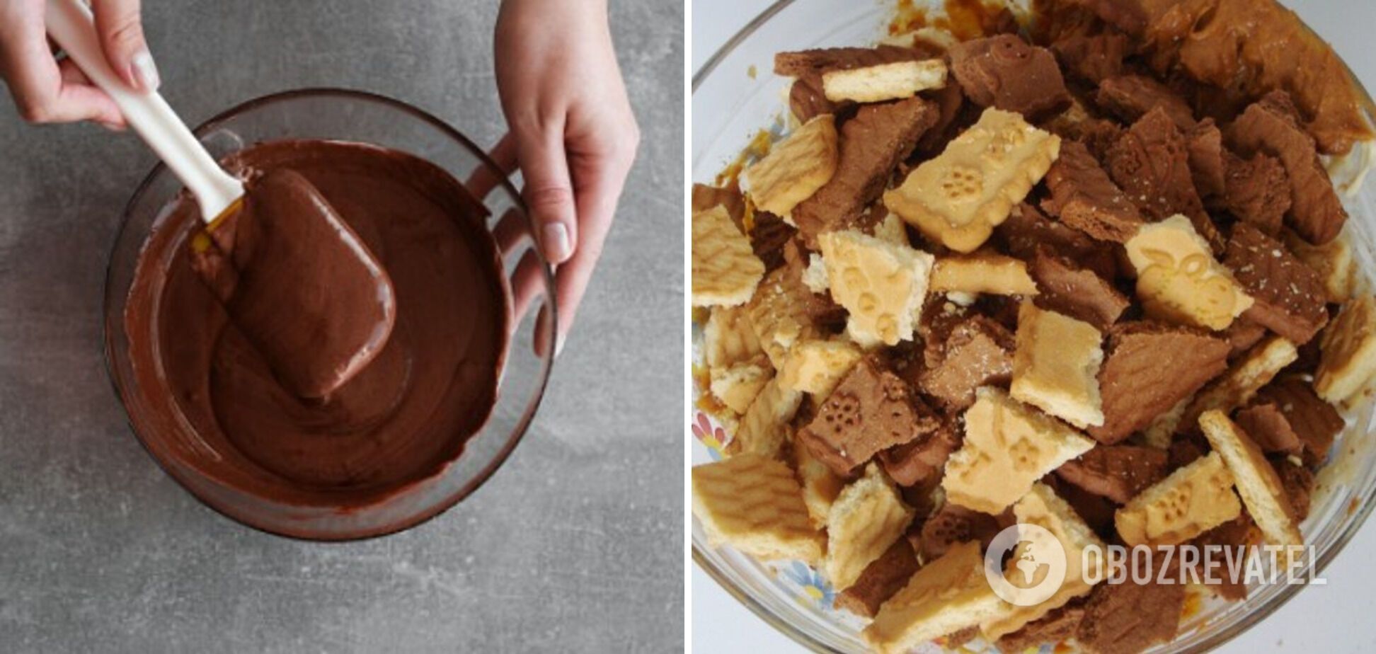 Chocolate and cookies for the cake