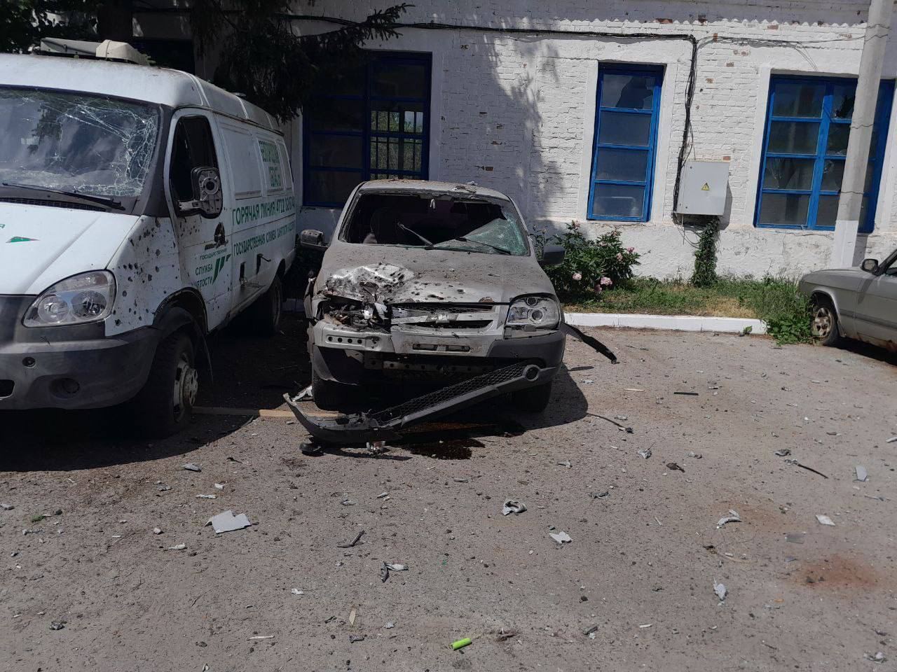 A drone strikes at Hraivoron