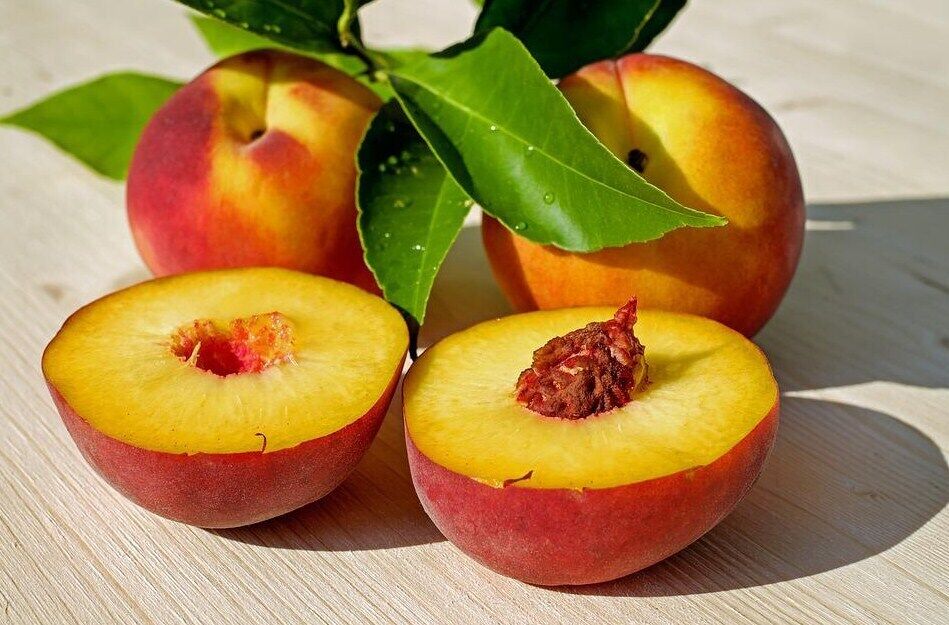 Ripe peaches