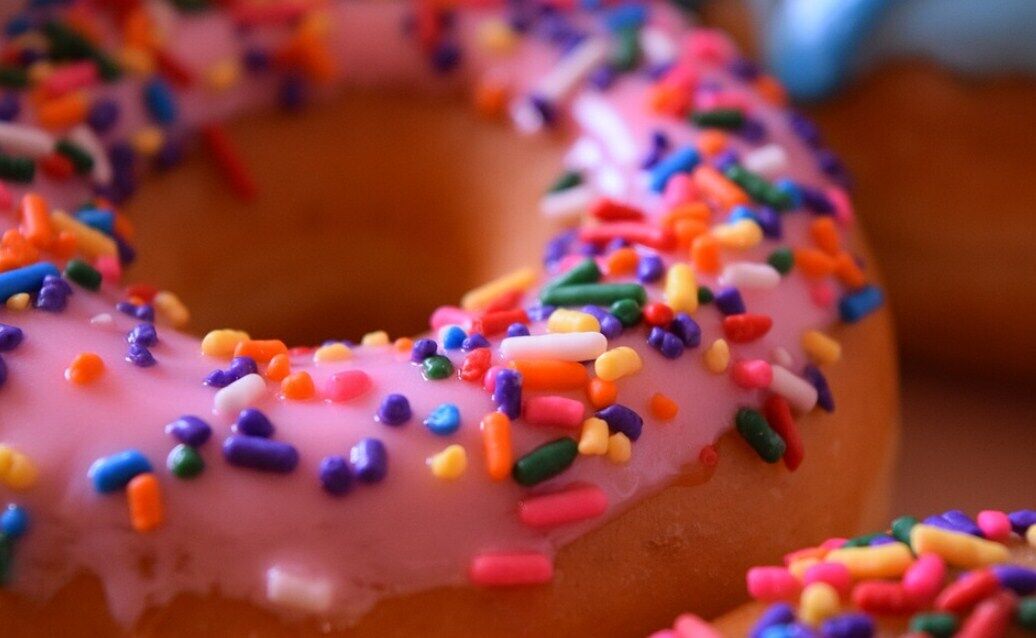 Pink icing for donuts