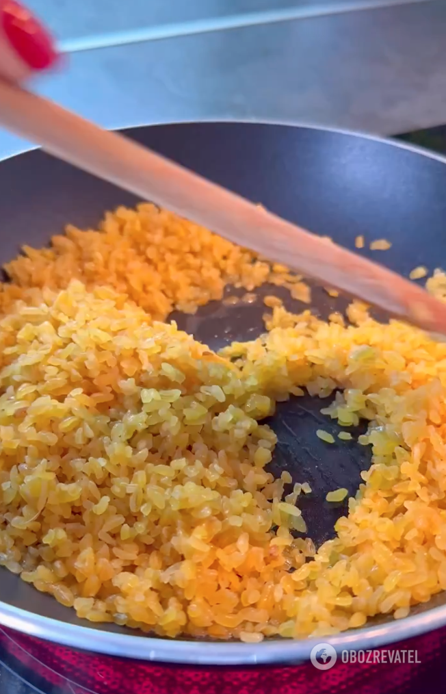 Fried bulgur