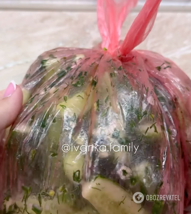 Ready-made cucumbers