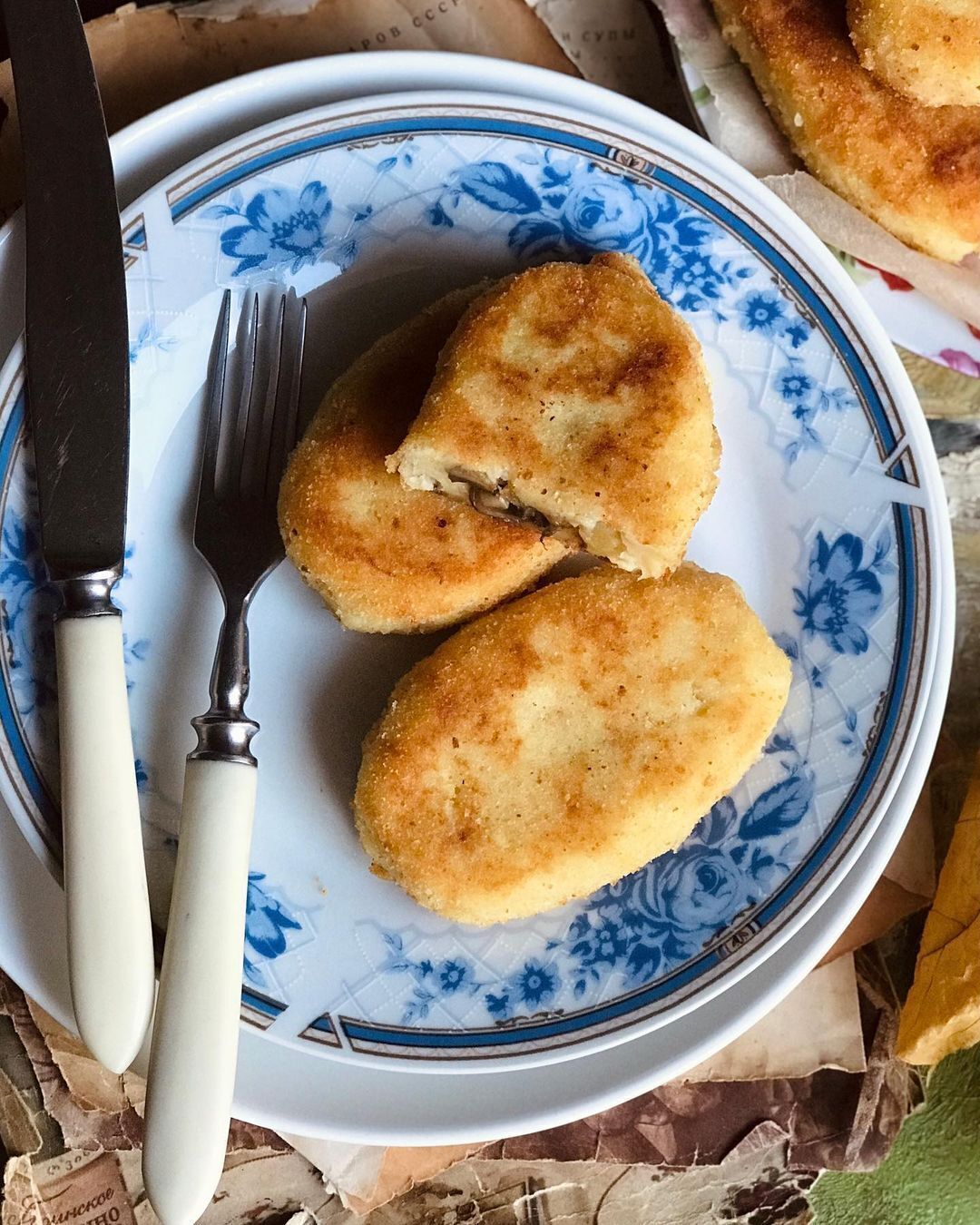 Homemade potato patties