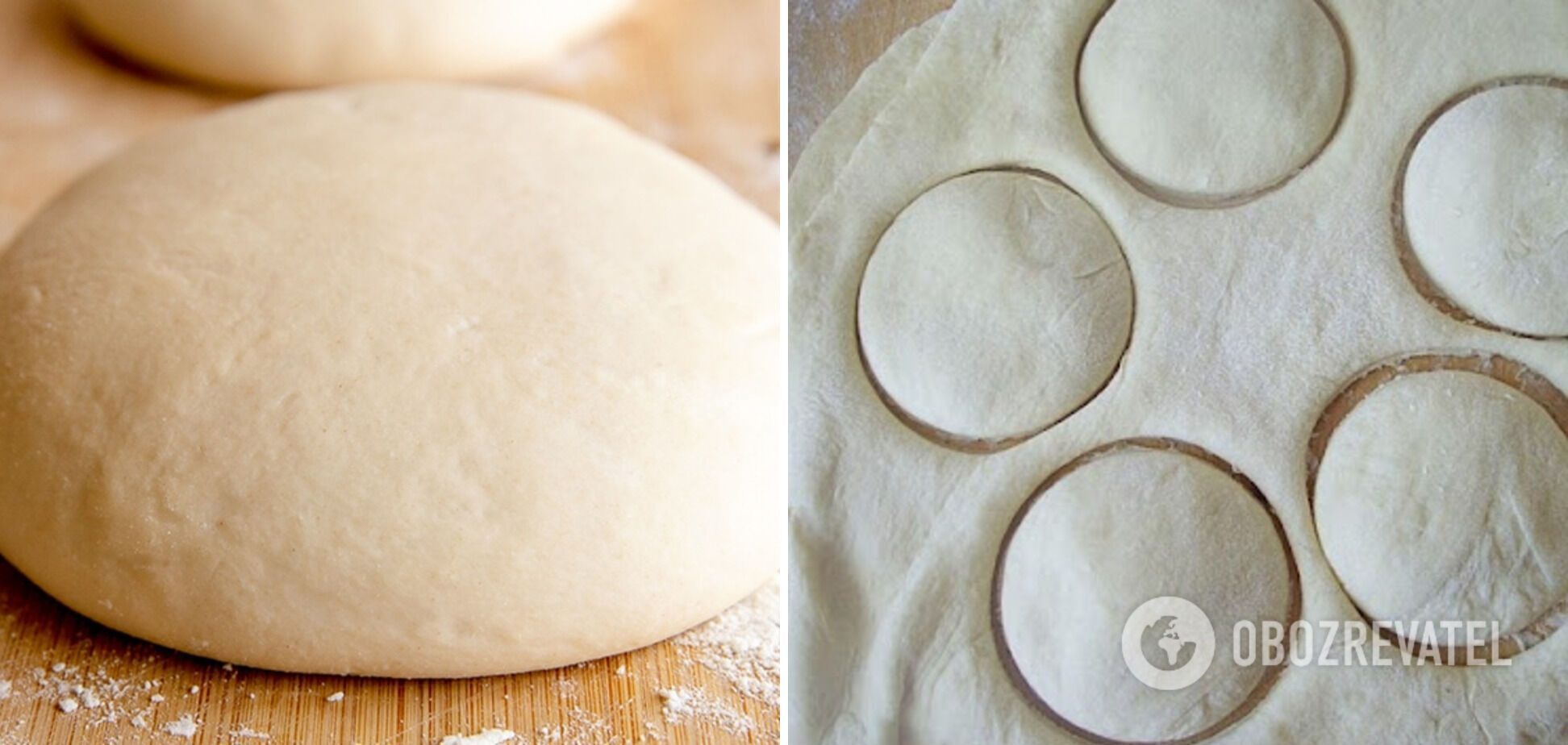 Ready-made dough for dumplings