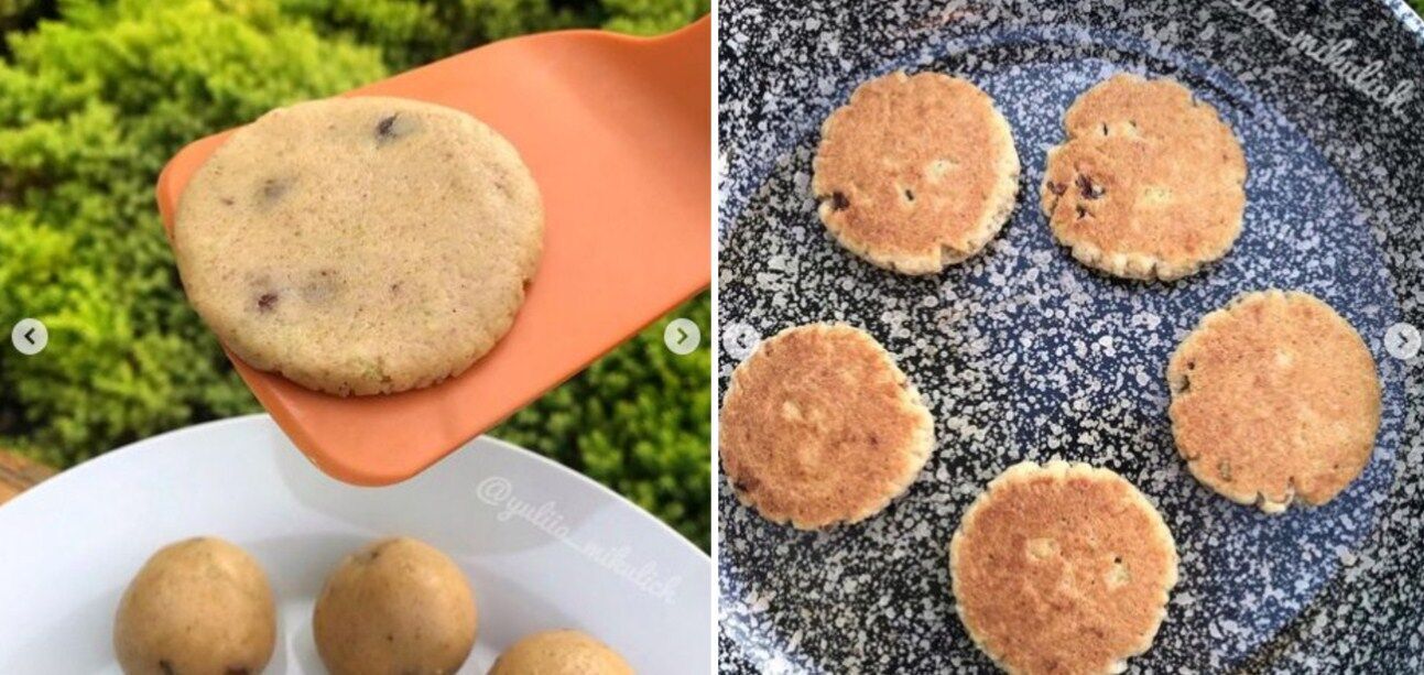 How to make delicious cookies for tea in a pan