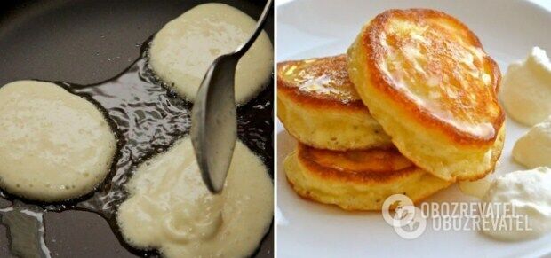 How to fry pancakes