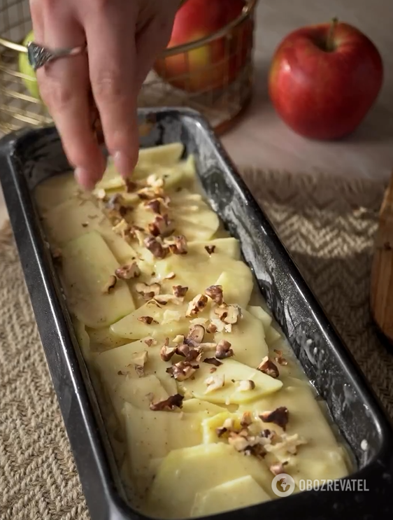 Moist apple pie instead of charlotte: it's easy to make