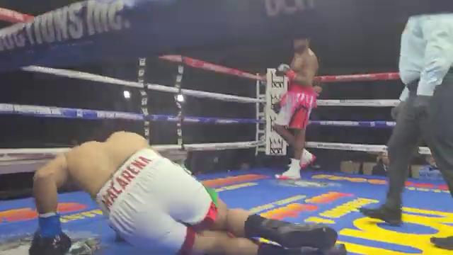 The former world champion won by knockout in the 1st minute of the fight. Video