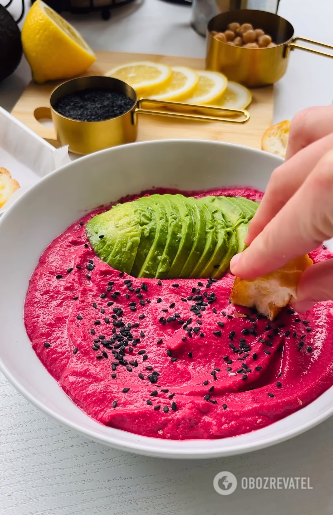 Beet hummus: how to prepare a simple and healthy dish in a few minutes