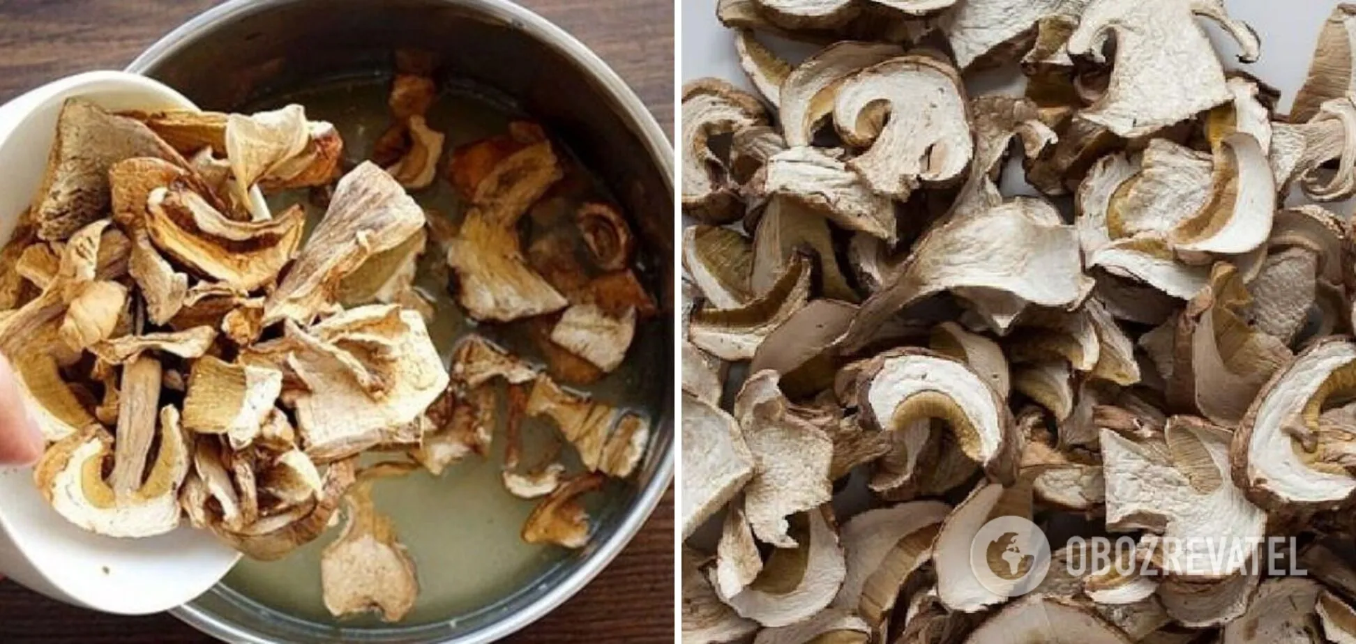 Mushrooms for the filling