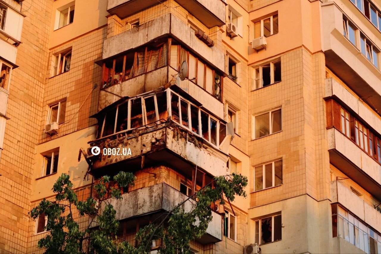 Atak rakietowy na Kijów: Kliczko opowiada o stanie uszkodzonego domu w Oboloniu