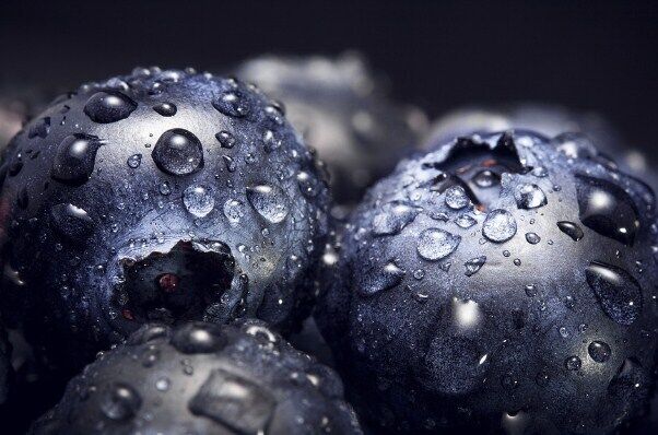 Blueberries with sugar for the winter