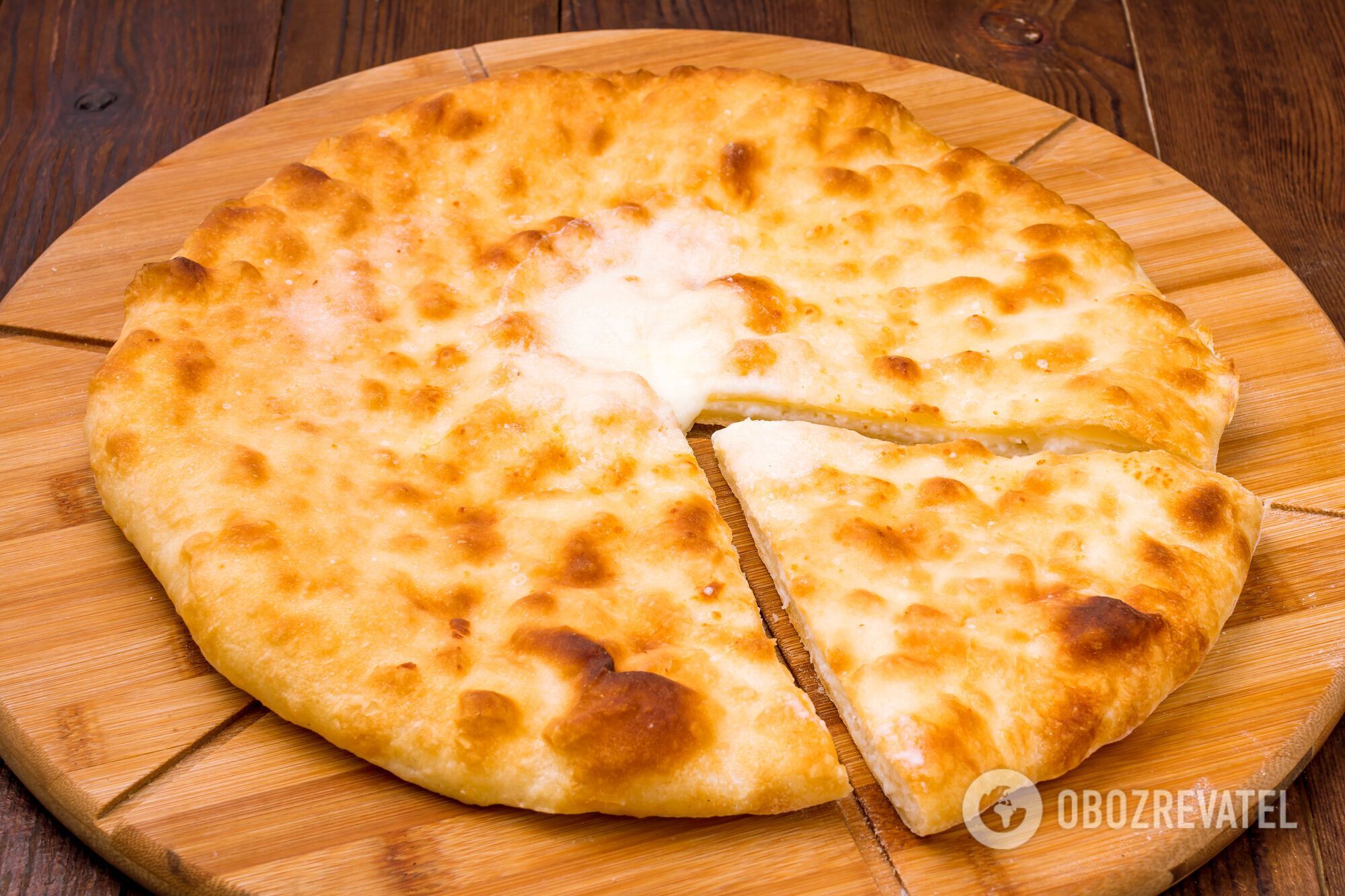 Homemade khachapuri