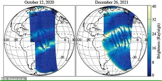 NASA has discovered strange X-shaped structures in the Earth's upper atmosphere that could harm radio and GPS signals