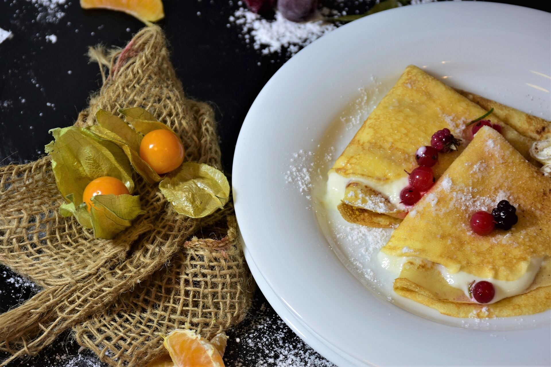 Pancakes with berries