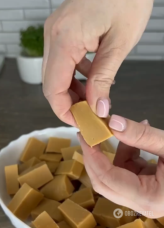 Homemade toffee from three ingredients: how to cook