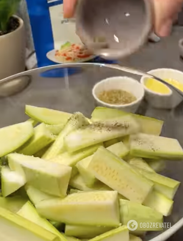 Raw zucchini