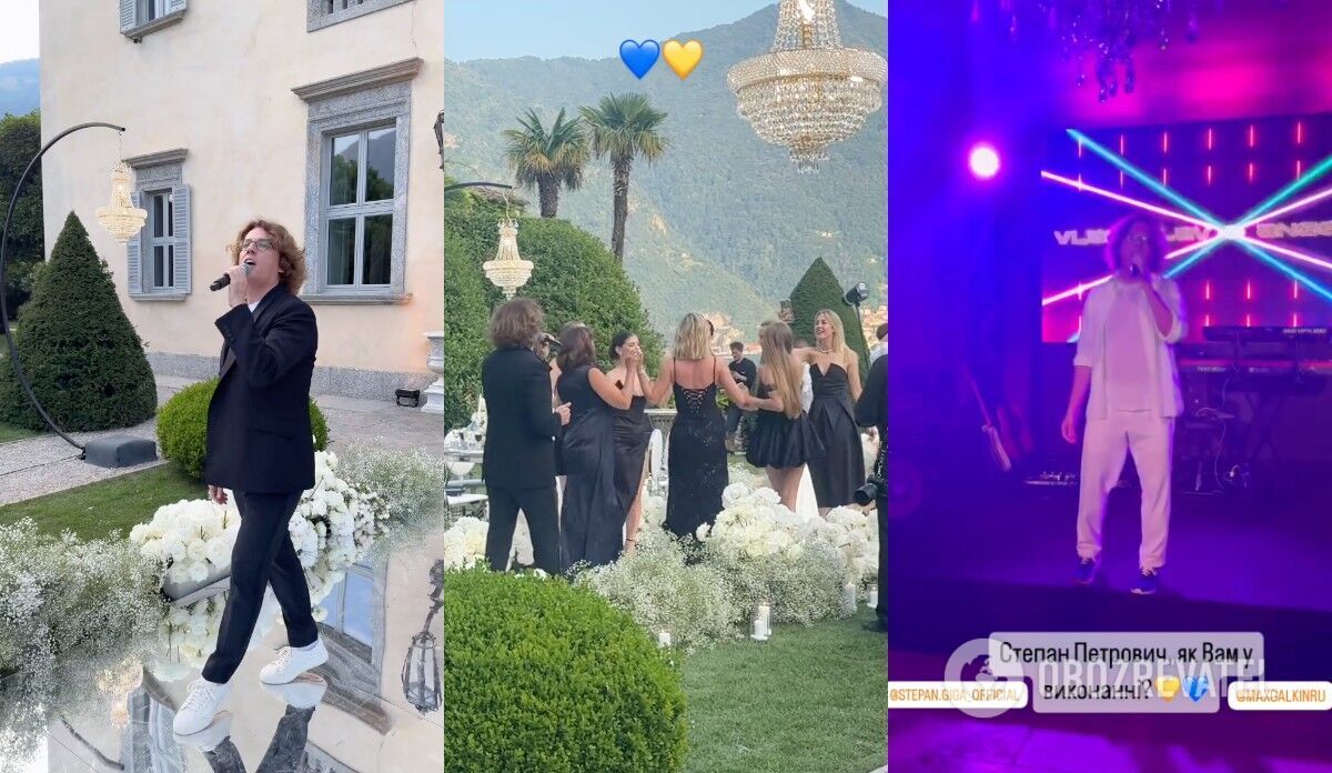 Galkin sang ''One Viburnum'' and ''Gold of the Carpathians'' at a luxurious wedding of Ukrainians in Italy: Stepan Giga reacts