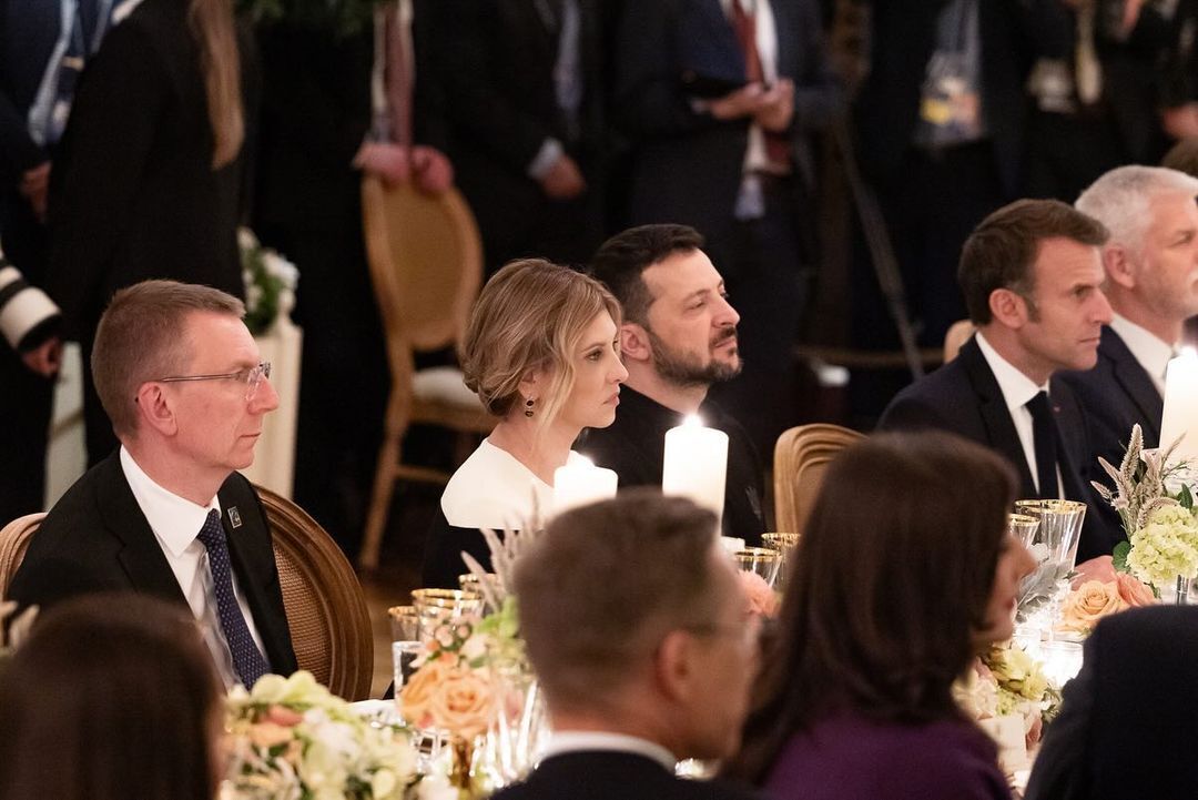 At the NATO summit, Zelenska met the first lady of the United Kingdom and showed off a symbolic dress from a Ukrainian brand