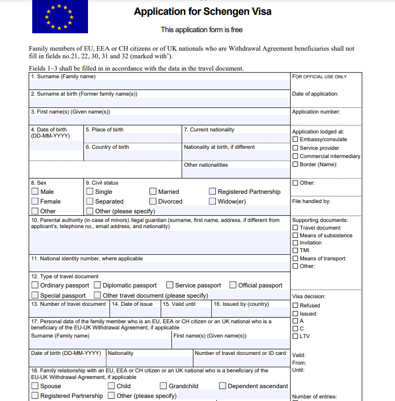 Schengen visa application forms to change starting from July: what awaits tourists in 2024