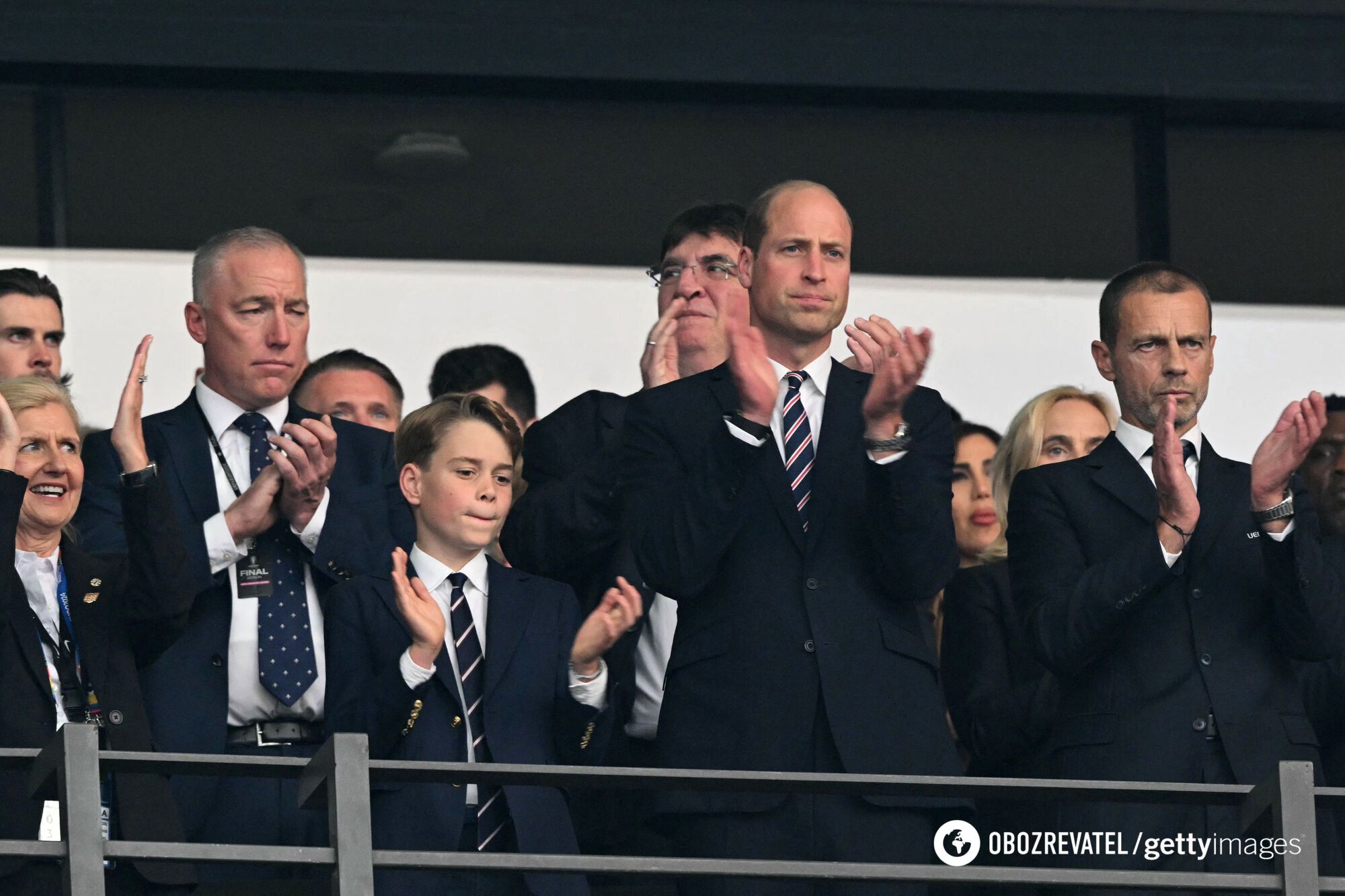 Birds of a feather. Prince William and Prince George could not contain their emotions after England's defeat at Euro 2024