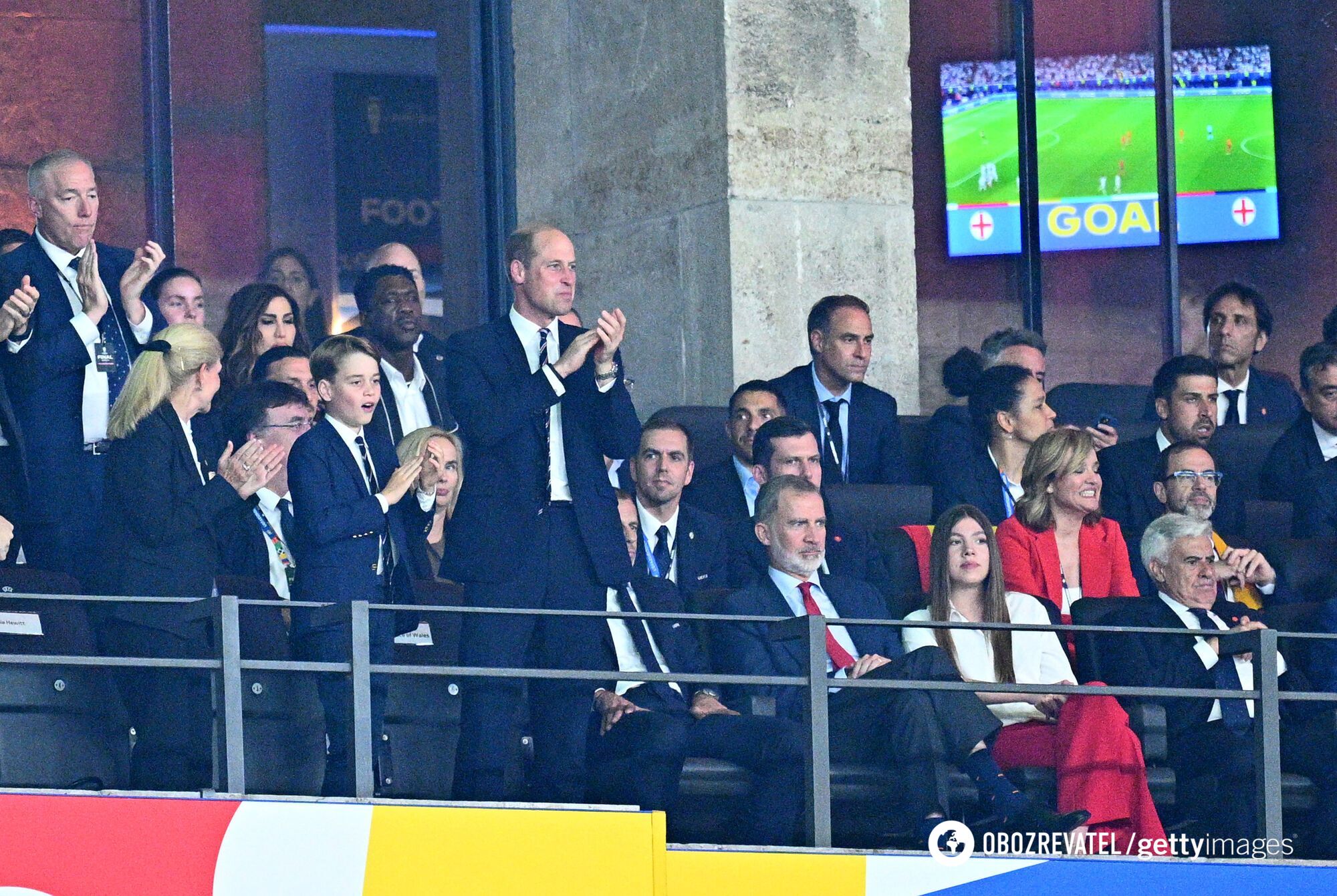 Birds of a feather. Prince William and Prince George could not contain their emotions after England's defeat at Euro 2024