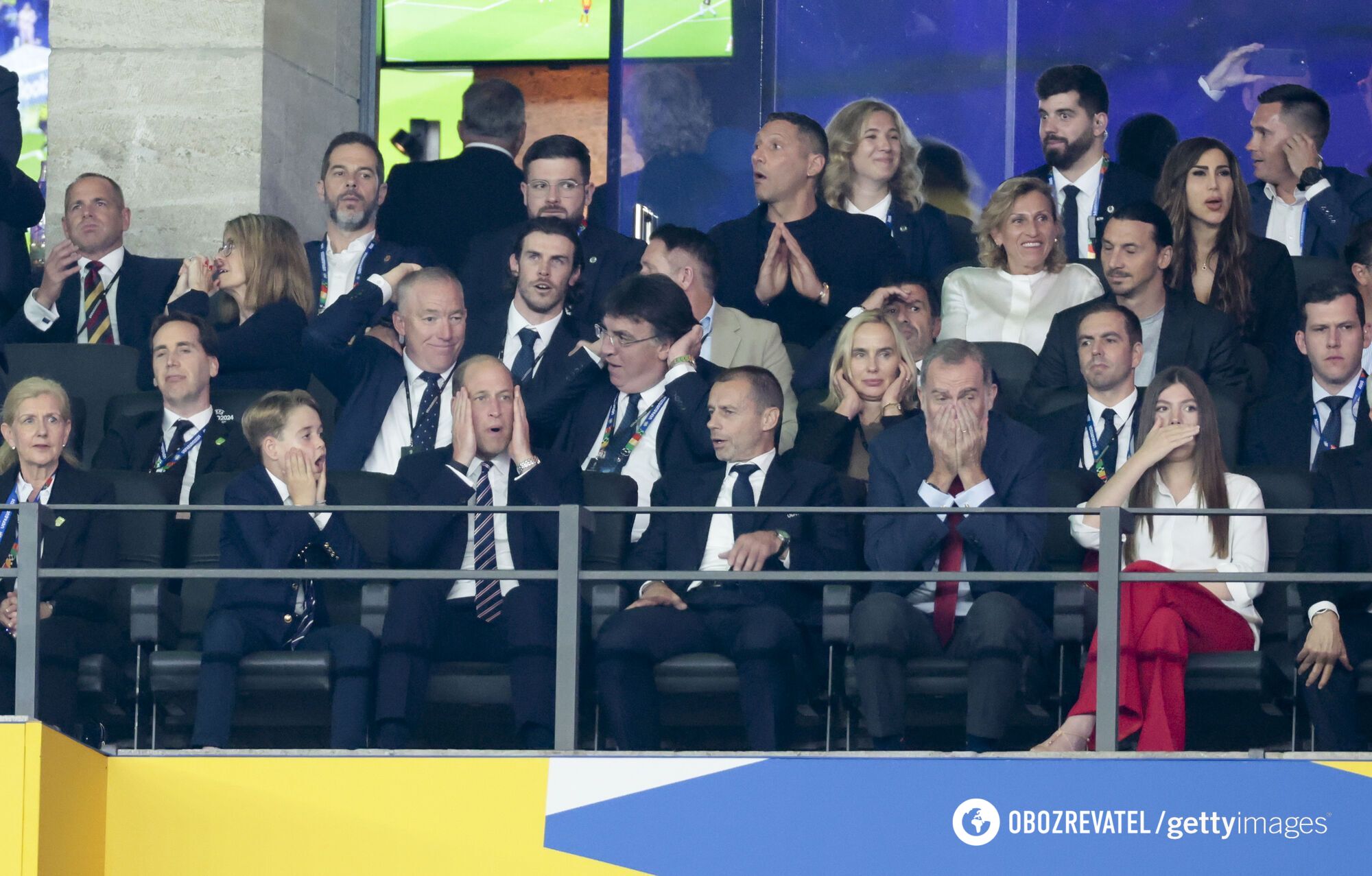 Birds of a feather. Prince William and Prince George could not contain their emotions after England's defeat at Euro 2024