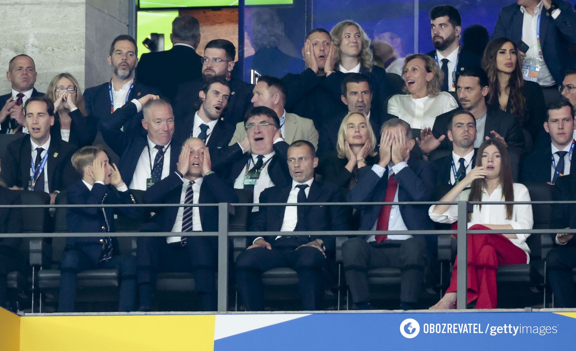 Birds of a feather. Prince William and Prince George could not contain their emotions after England's defeat at Euro 2024