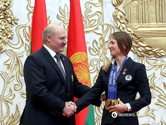 Lukashenko and Domracheva