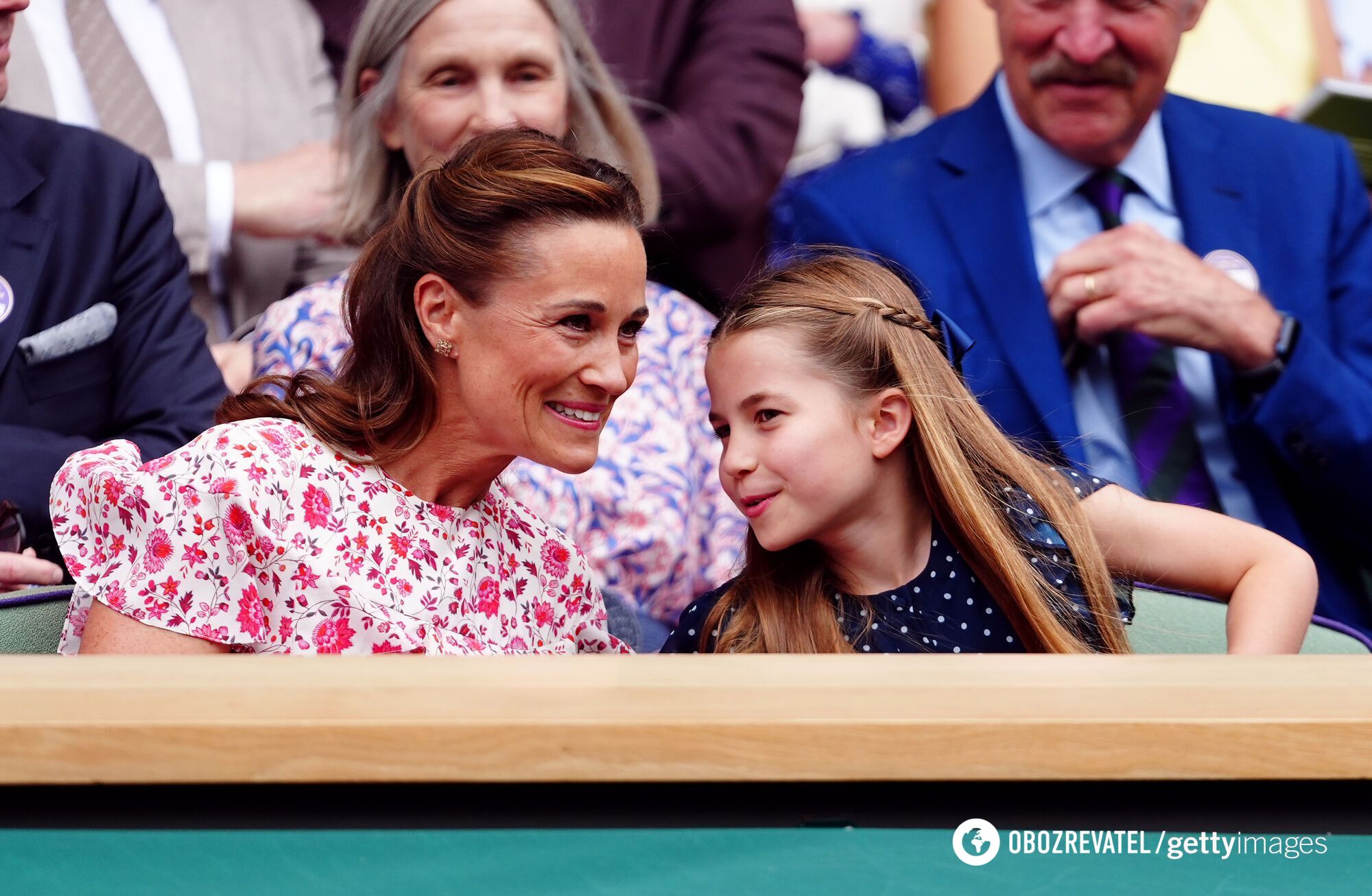 Photos of Kate Middleton's daughter and sister giggling in similar dresses at Wimbledon delighted the network