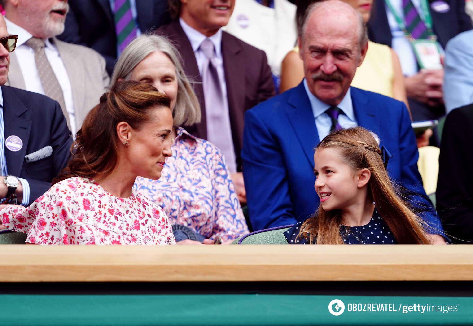 Photos of Kate Middleton's daughter and sister giggling in similar dresses at Wimbledon delighted the network