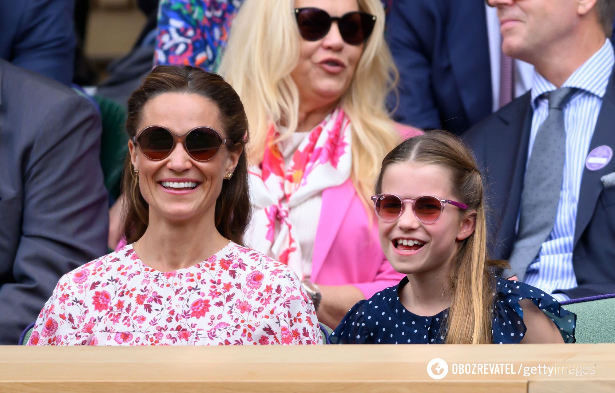 Photos of Kate Middleton's daughter and sister giggling in similar dresses at Wimbledon delighted the network