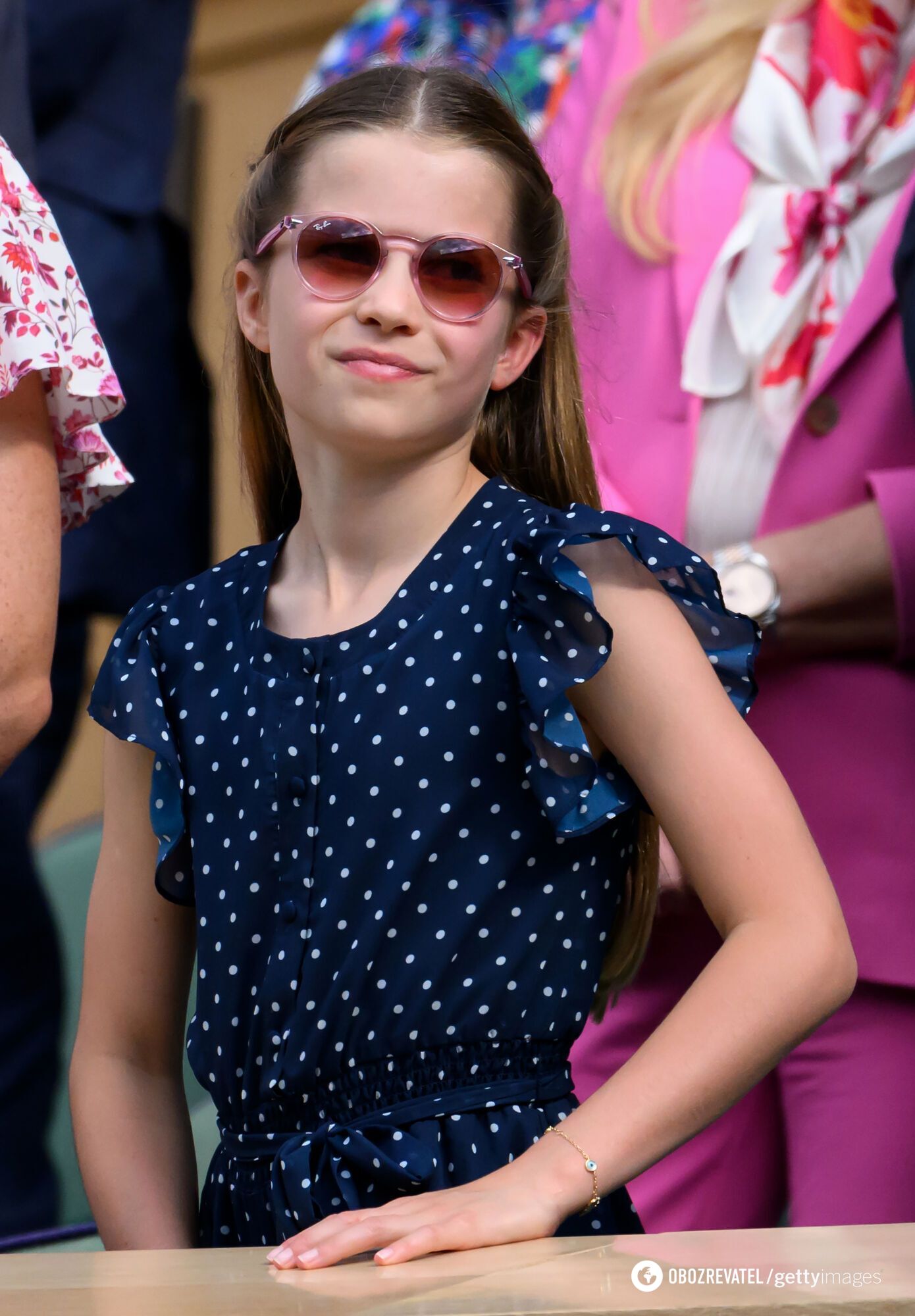 A bracelet with a hidden meaning was spotted on Princess Charlotte's hand. Photo