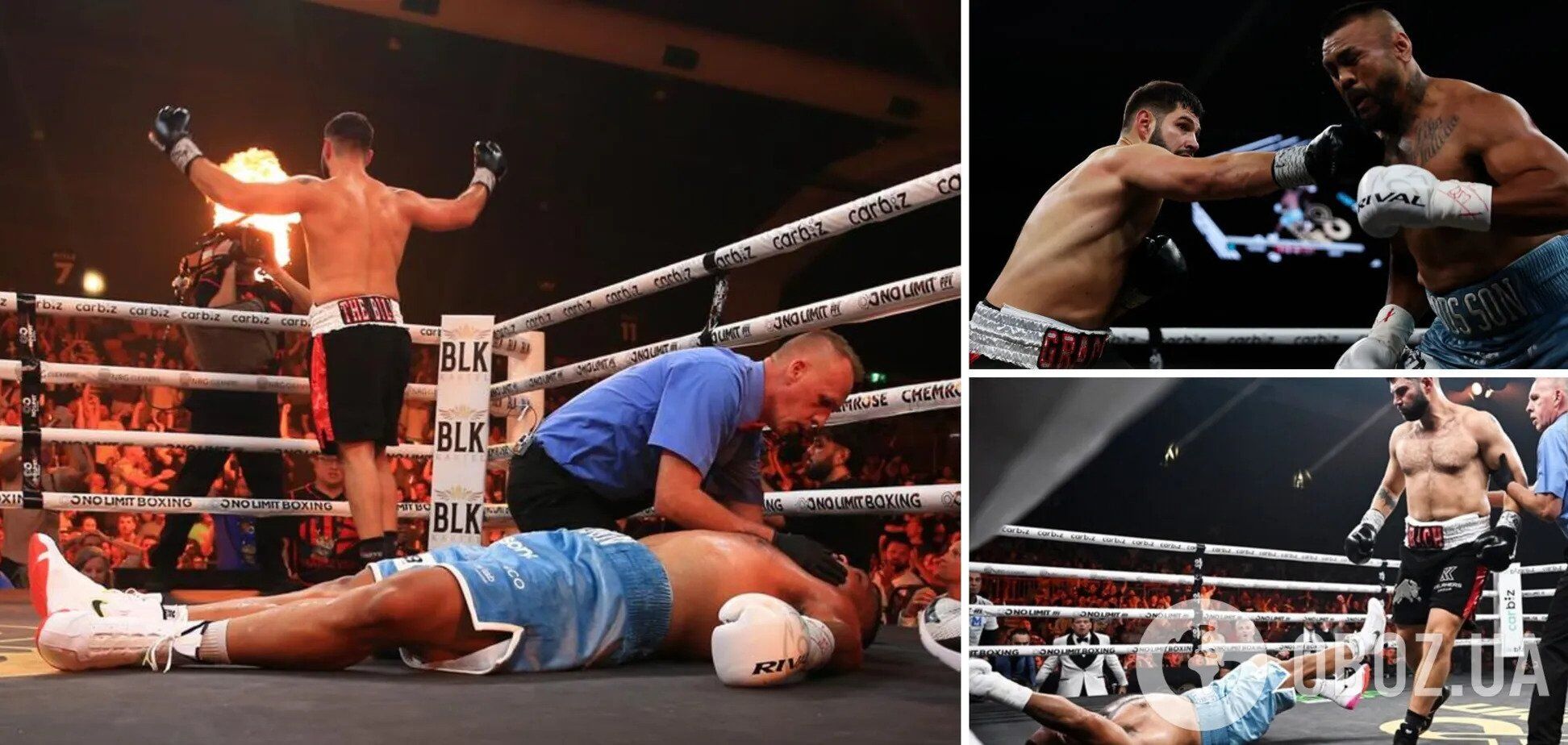 A boxer got up from a knockdown and sensationally knocked out the undefeated European champion. Video.