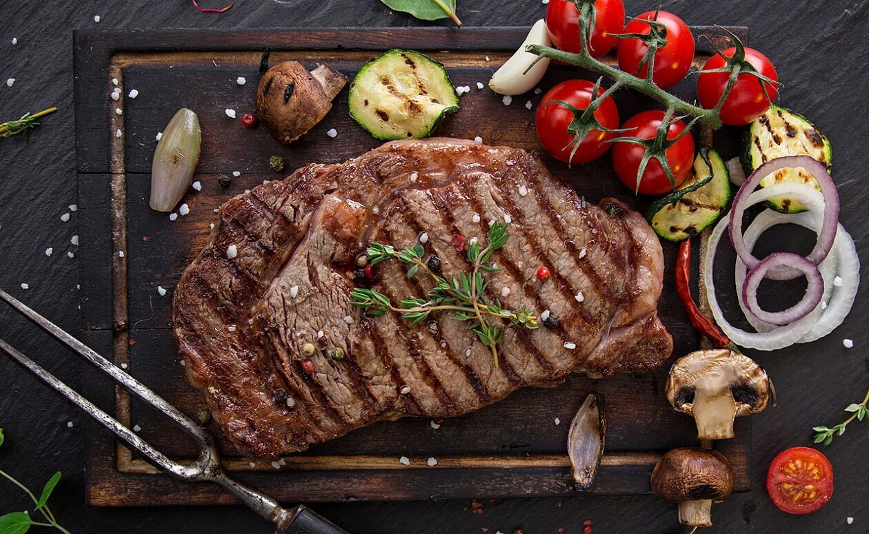 Meat can stimulate acid production in the stomach