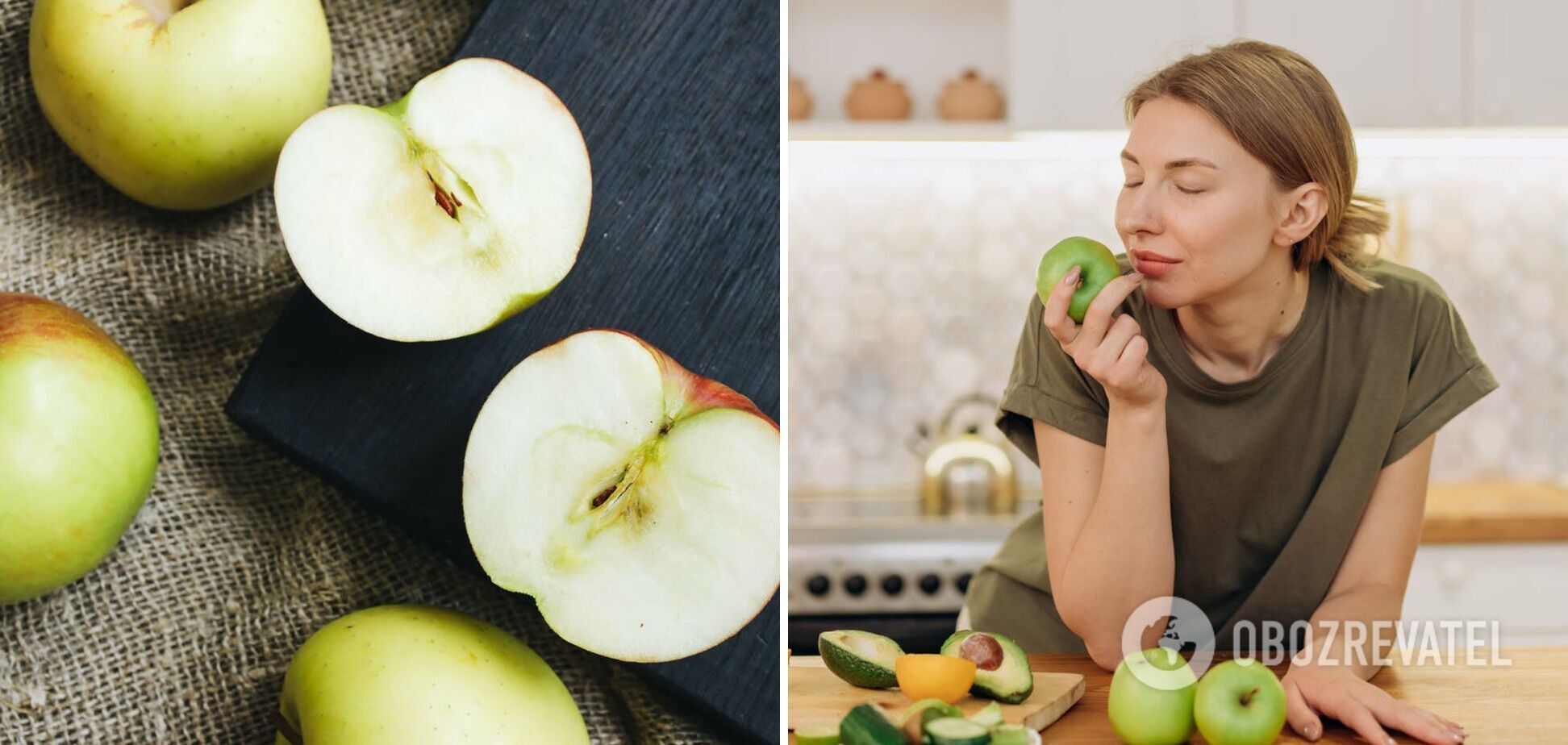 Cooking desserts with apples