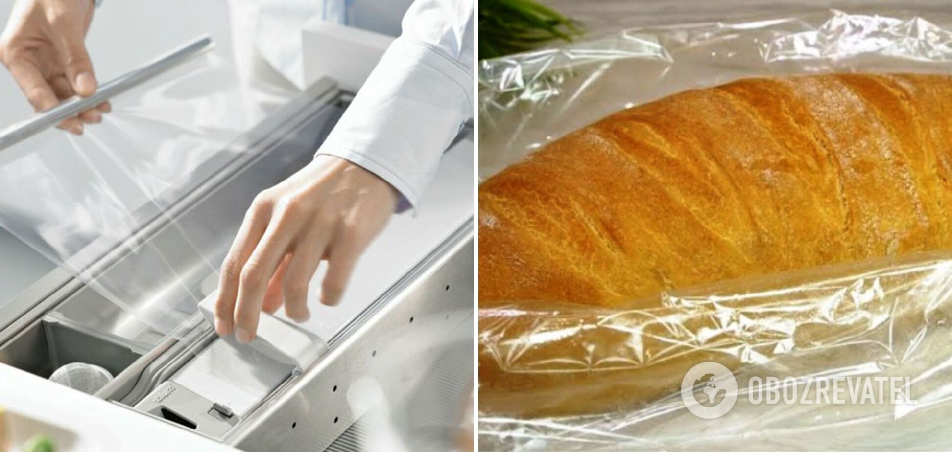 Wrap bread in cling film before putting it in the freezer