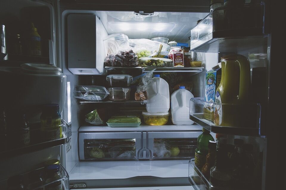 Milk should be stored near the coldest parts of the refrigerator