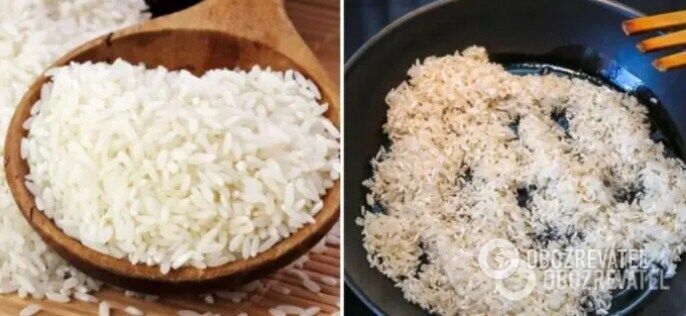 How to cook crumbly rice in a pan